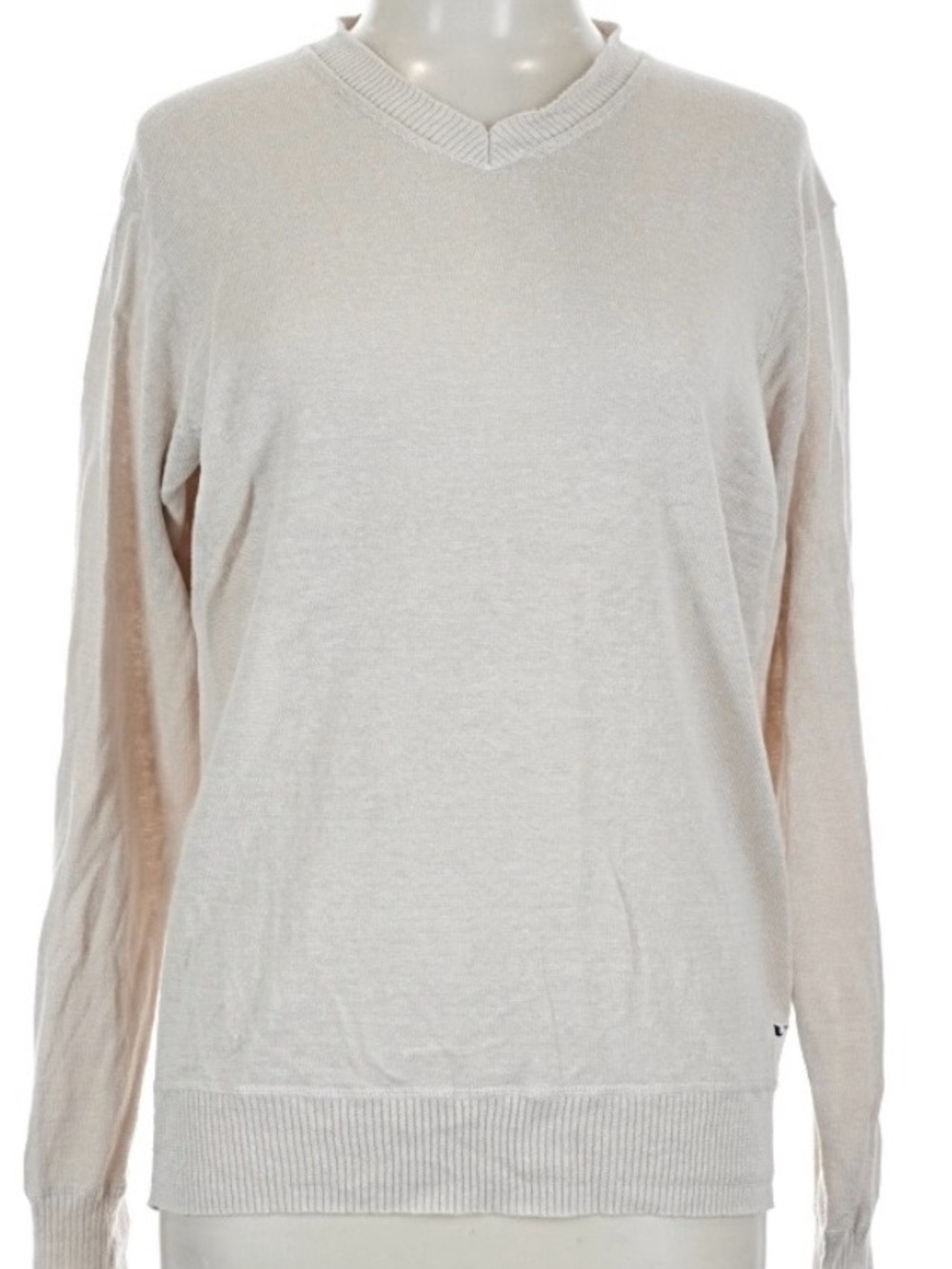 Vineyard Vines Women's Cream V-Neck Sweater